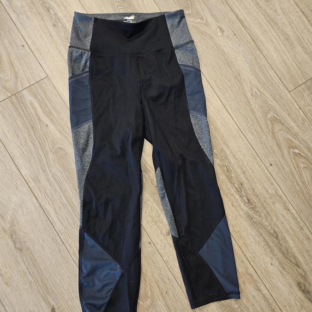 Black and Gray Athletic Leggings